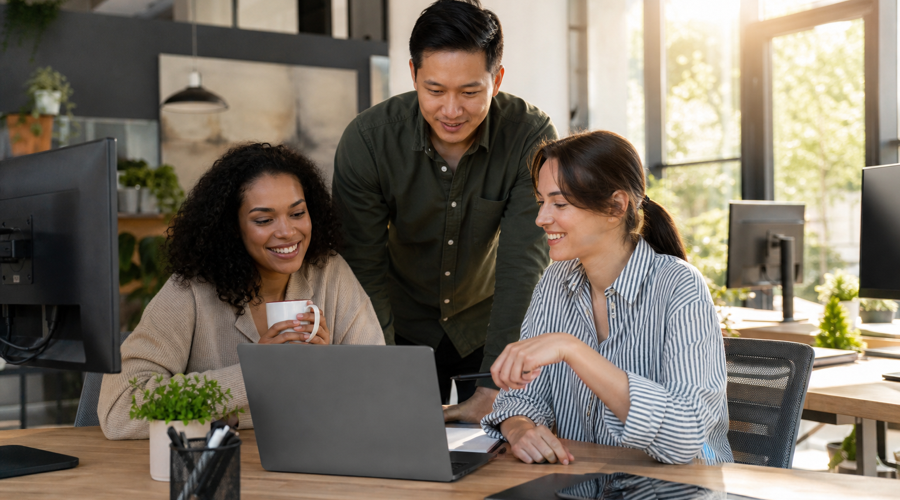 diverse small-business team back to normal operations after a fast business continuity and disaster recovery