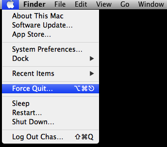 Force Quitting on a Mac