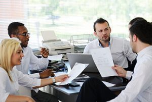 IT professionals at work