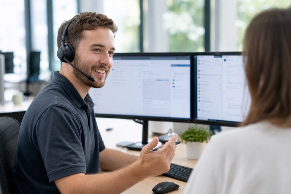 managed service providers in Virginia help desk technician providing IT support